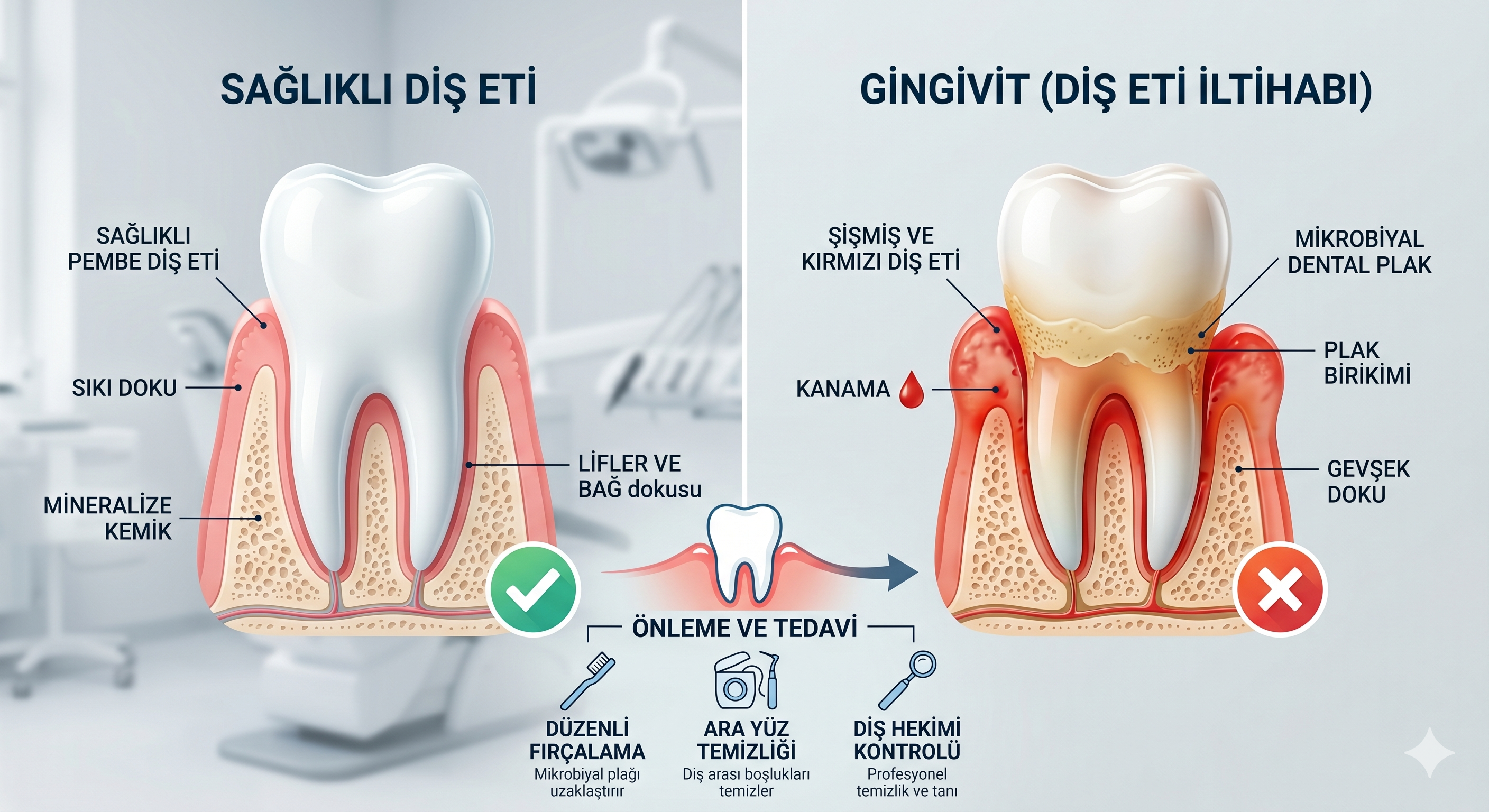 Gülüşünüzün Arkasındaki Sessiz Düşman Gingivit