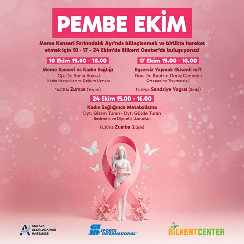 Pembe Ekim’de uzman söyleşileri sporla buluşuyor