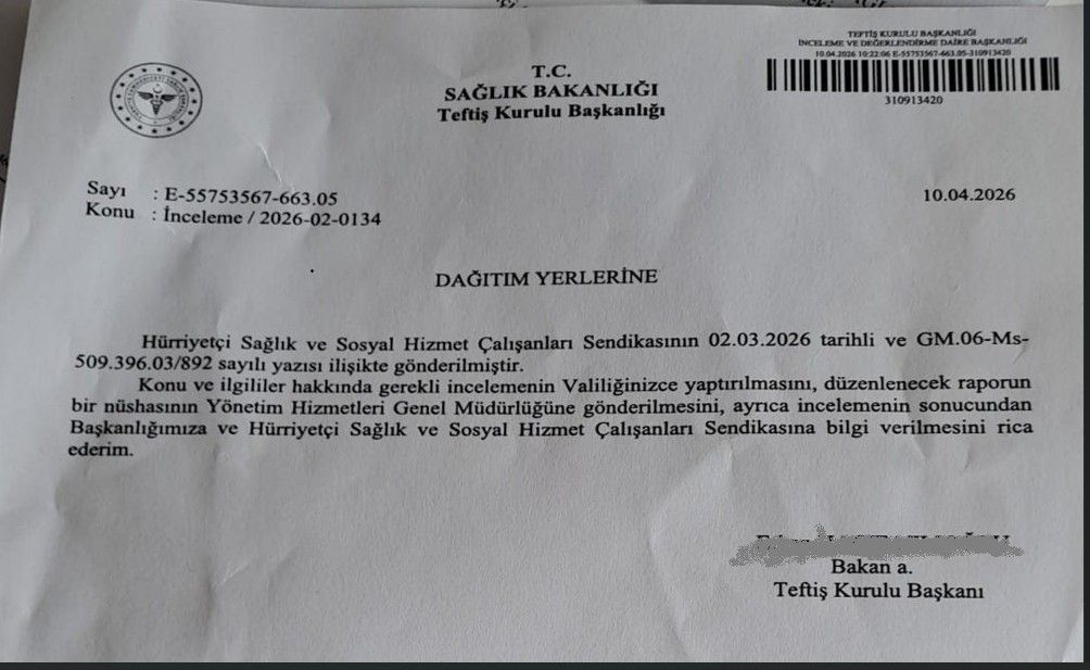 Hürriyetçi Sağlık Sen Genel Başkanı Muhammet Birinci 