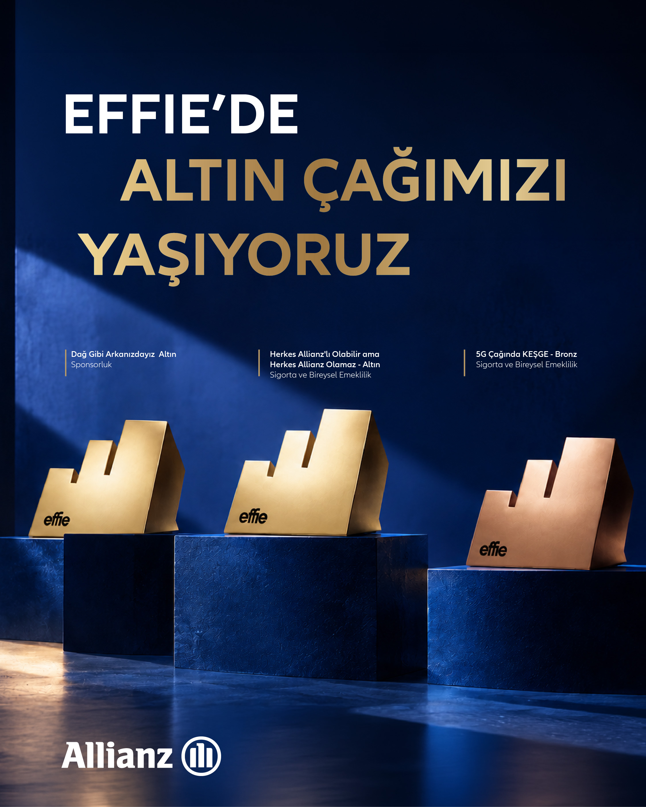 Allianz Türkiye’ye Effie Awards Türkiye’den üç ödül birden