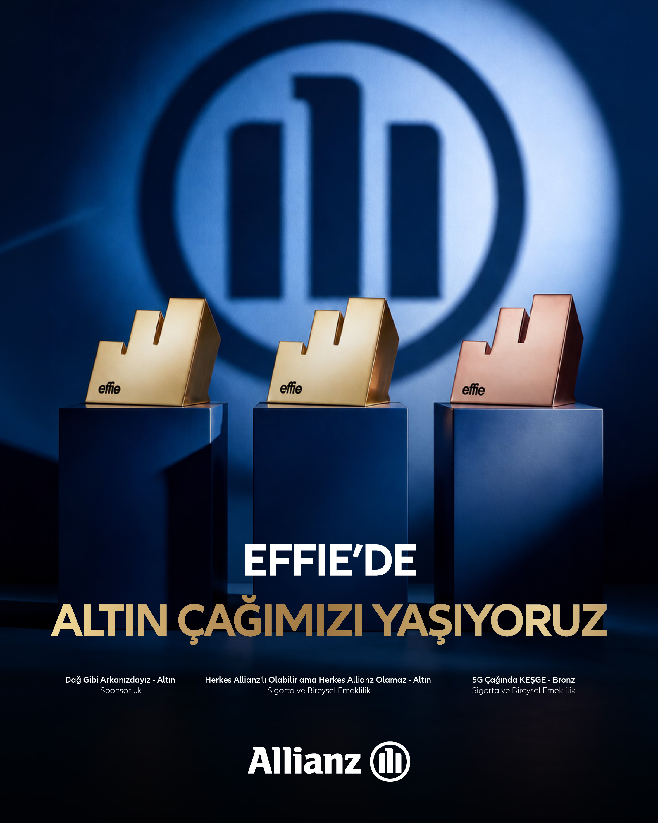 Allianz Türkiye’ye Effie Awards Türkiye’den üç ödül birden