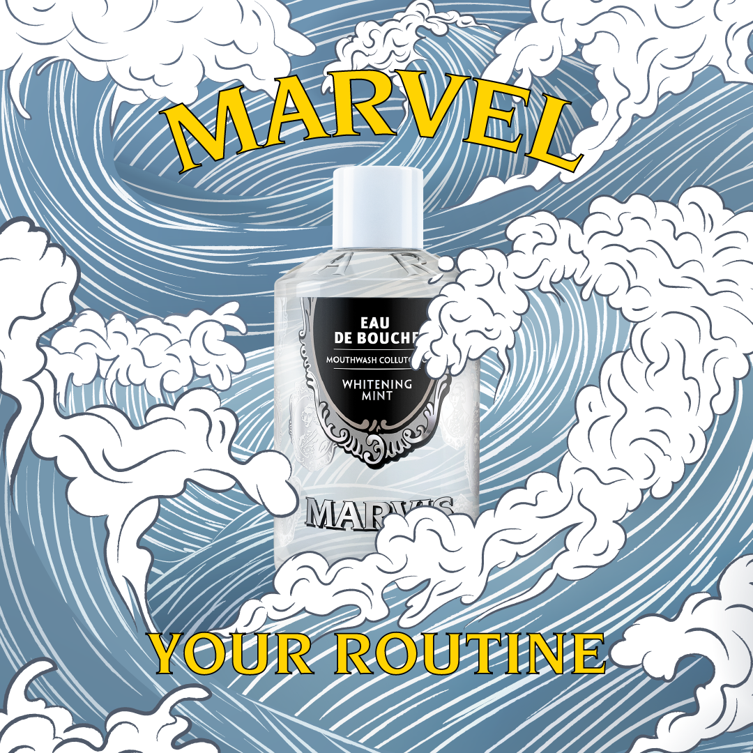 Marvis, Ginger diş macunu ve Whitening Mint ağız bakım suyu