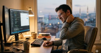 Ofis Çalışanları Dikkat! Boyun Düzleşmesinden Korunmanın 5 Yolu